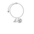 thumbnail image 2 of Delight Jewelry Silvertone 3-D Flying Bat with Crystals - Domed Thank You Charm Bracelet, 6"+2", 2 of 5