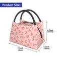 thumbnail image 2 of Yiaed Fox Print Lunch box lunch bag Portable Insulated Lunch Box for Women Men Cooler Tote Bag with Front Pocket for Work Picnic Travel, 2 of 6