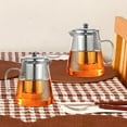 thumbnail image 3 of Glass Teapot with Removable Infuser Thicken Glass Tea Kettle Tea Making Pot, 3 of 9