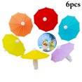 thumbnail image 1 of 6PCS Wine Glass Charm Creative Silicone Umbrella Wine Glass Marker Party Favor, 1 of 10
