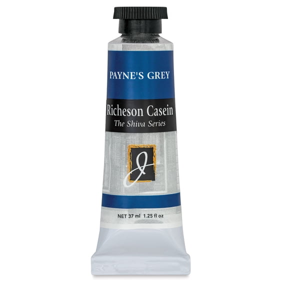 Richeson Casein Paint the Shiva Series - Payne's Gray, 37 ml tube
