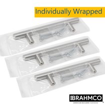 30 Pack 4 Stainless Steel T Bar Cabinet Pulls 2 5 Inch Hole