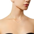 thumbnail image 4 of 14K Two-Toned Gold 1 CTTW Diamond Statement Necklace (H-I,SI2-I1), 4 of 5