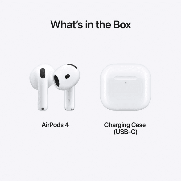 Pre-Owned Apple AirPods 4 White In Ear Headphones MXP63LL/A Pre-Owned Apple AirPods 4 White In Ear Headphones MXP63LL/A