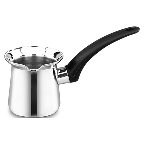 Korkmaz Orbit 6 Ounce Stainless Steel Turkish Coffee Pot in Silver