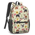 thumbnail image 2 of Border Collie and Australian Shepherd 17" School Backpacks for Teens,Waterproof Oxford Fabric,S-Shape Padded Straps for School,Travel,Hiking,Camping, 2 of 6