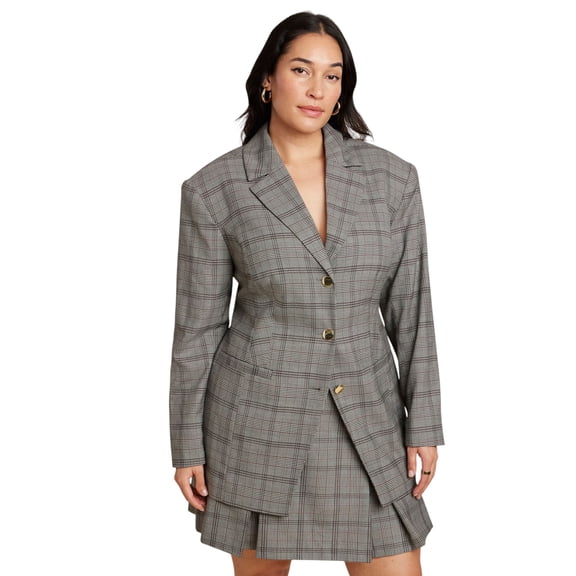 ELOQUII Women's Plus Size Nipped Waist Blazer With Back Adjuster