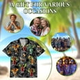 thumbnail image 6 of Netecom Dragon Cocktail Hawaiian Shirt for Men, Button Down Summer Beach Short Sleeve, Tropical Style, Sizes S-5XL, 6 of 6
