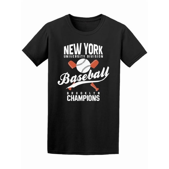 Baseball New York University T-Shirt Men -Image by Shutterstock, Male Small