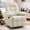 Beige, variant on Korser Manual Swivel Rocker Recliner Chair for Living Room,Small Recliner Sofa for Small Spaces,Linen Fabric,Dark Grey