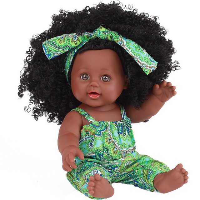 Juguete Muñecas negras para niñas, muñecas afroamericanas para jugar, muñecas realistas para bebés de 12 pulgadas AMMAO MXZZ23418A3711