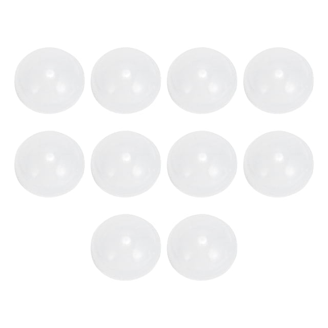 Unique Bargains 5 Pares de Almohadillas Nasales Adhesivas para Gafas Reemplazos de Almohadilla de Patrón 0.31"x0.31"x0.16" Transparente Blanca