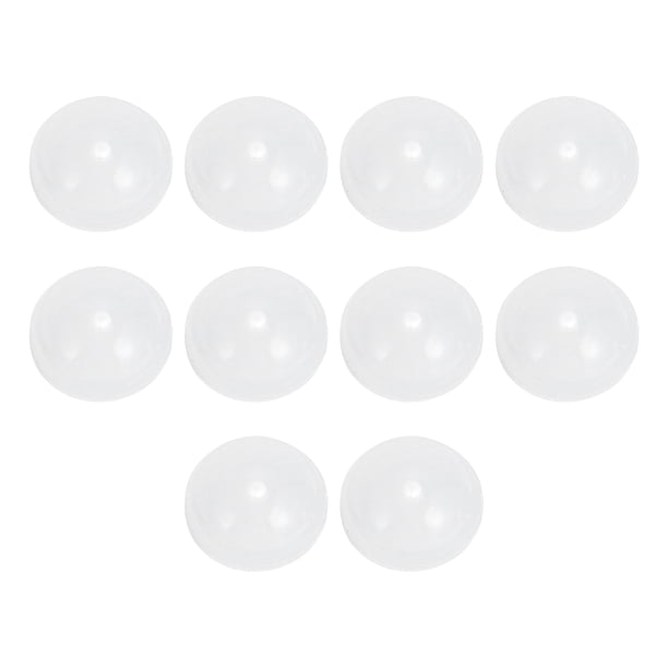 Unique Bargains 5 Pares de Almohadillas Nasales Adhesivas para Gafas Reemplazos de Almohadilla de Patrón 0.31"x0.31"x0.16" Transparente Blanca