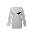 thumbnail image 6 of LVMA2700 - 100% premium Cotton - Women Long Sleeve Nursing Maternity T-Shirt, 6 of 8