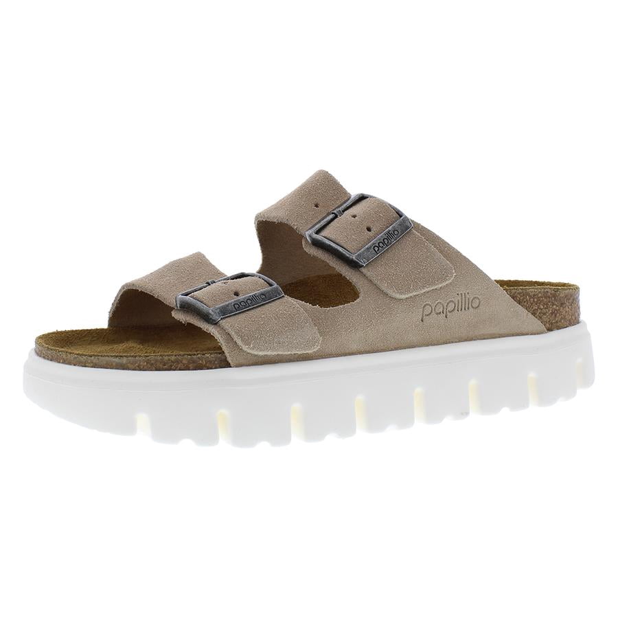 Birkenstock Arizona Papillio Chunky Narrow Unisex Shoes Size 7, Color: Warm Sand
