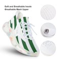 thumbnail image 3 of Aesthetic Leaf Green And White Vertical Walking Shoes for Men Woman Lightweight Tennis Fashion Elastic Sports Shoes Cushion Basketball Shoes, 3 of 7