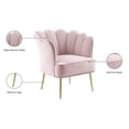 thumbnail image 5 of Meridian Furniture Jester Pink Velvet Accent Chair with Gold Iron Legs, 5 of 5