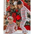 thumbnail image 2 of Conjuntos familiares a juego para Navidad, camisones familiares con estampado de alce, conjuntos de pijamas largos para madre, padre, niño y bebé, 2 of 4