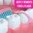 thumbnail image 3 of Disposable mini toothbrush with floss, travel mint toothbrush, 24-pack individual small-packaged portable toothbrush, pink, 3 of 4