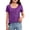 Purple, variant on YOUYEDIAN Girls Full Sequin Tops Sparkle Glitter Blouses Short Sleeve Shirts Dressy Party Concert Outfits (Pink, 8-9 Years)
