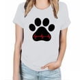 thumbnail image 1 of PEZHADA T-Shirts pour Femmes Mode Décontractée Imprimée Manches Courtes Col Rond T-Shirt Haut, 1 of 1