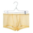 thumbnail image 1 of Hombres Casual Moda Sólido Sexy Ropa interior Malla Rayas Boxer Transpirable Hip Shorts Pompotops qyievc5339, 1 of 9