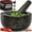 Black, variant on Heavy Duty Mortar and Pestle Set, 1.5 Cup, 100% Granite, Non Slip Base, Make Fresh Guacamole, Salsa, Pesto, Stone Grinder Bowl, Herb Crusher, Spice Grinder, 5.5 Inch - Black