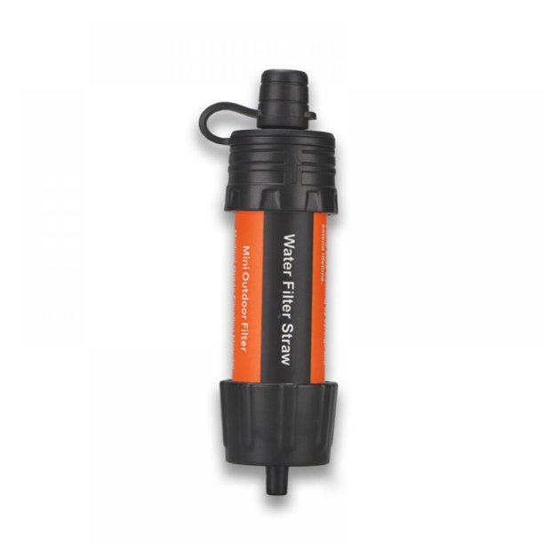 Mini Water Filter System Portable Emergency Water Filtration System Hiking Camping Straw