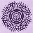 thumbnail image 1 of Ahgly Company Indoor Square Patterned Bright Grape Purple Area Rugs, 7' Square, 1 of 6