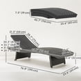 thumbnail image 3 of Outsunny Chaise Longue d'Extérieur Réglable avec Dossier Inclinable, 3 of 10