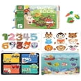 thumbnail image 1 of Libro educativo Montessori Juguetes Desarrollo Habilidades básicas Juguete Educativo Sensorial para 1-3 os niñas pequeños 30 páginas Hugo libro educativo, 1 of 5