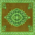 thumbnail image 1 of Ahgly Company Indoor Square Medallion Green Traditional Area Rugs, 6' Square, 1 of 1