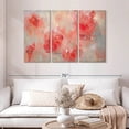 thumbnail image 2 of Elephant Stock At First Blush Wall Art - Horizontal Multi Panel Canvas - Living Room Wall Decor - Abstract Multi Panel - Red And Pink Decor By Macy Cole - 50" x 32", 2 of 8