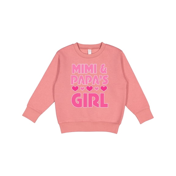 Inktastic Mimi and Papa Girl Grandchild Valentine Toddler Sweatshirt
