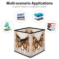 thumbnail image 2 of Butterfly Large Capacity Foldable Toy Box Storage Bin Storage Baskets with Handle 10.8"x10.5"x10.6, 2 of 6
