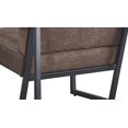 thumbnail image 5 of Accent Chair, Modern Velvet Upholstered Leisure Armchair with Metal Frame and Padded Backrest, Comfy Single Sofa Chair Reading Chair for Living Room, Bedroom, Balcony, Office, Brown, 5 of 7