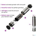 Ksl Electric Salt and Pepper Grinder Set Battery Operated Auto Mill