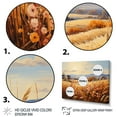 thumbnail image 3 of Designart "Countryside Rustling Wheat landscape I" Landscapes Floater Framed Canvas Art Print, 3 of 7
