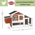 thumbnail image 3 of TRIXIE Weatherproof Wooded Backyard Chicken Coop, 2 Nesting Box Auburn Fits 2 Std Chicken, 3 of 7