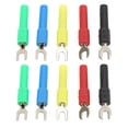 thumbnail image 1 of U Type Spade Plug, 10PCS Fork Spade Wire Connector  for Multimeters Electronic Applications, 1 of 7