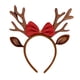 thumbnail image 2 of Diadema de astas de Navidad con gorro de Papá Noel - Accesorio para el pelo de fiesta navideña para mujeres y adultos - Rojo y blanco, 2 of 6