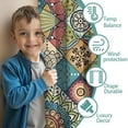 thumbnail image 3 of Blackout Kids Curtains,Multicolor Ethnic Geometric Pattern Childrens Insulated Curtains Set Of 2,Bedroom Essentials,Toddler Room Decor 52x63in(132x160cm), 3 of 5