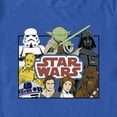 thumbnail image 2 of Men's Star Wars: A New Hope Cartoon Cast Logo Graphic Tee Royal Blue 3X Large, 2 of 4