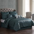 thumbnail image 4 of Dobbins Gold 10 pc King Comforter Set Riverbrook Home Dobbins Comforter Set Modern Jacquard Blue - 9 Piece - Queen, 4 of 5