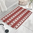 thumbnail image 3 of Red Christmas Knitted Pattern Flannel Non Slip Door Rugs,Washable Door Mats Indoor,Decorative Door Mats,Dirt-Resistant and Absorbent Doormat for Entrance,Bedroom,Kitchen,Bathroom,23.5x16in(60x40cm), 3 of 5