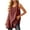 Wine, variant on Aboser Oversized Linen Shirts for Women Classic Sleeveless Long Tank Tops Summer Scoop Neck Blouses Loose Beach Vacation Shirt