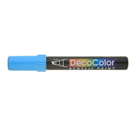 Uchida DecoColor Acrylic Paint Marker, Chisel, Light Blue