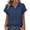 *Navy, variant on Womens Short Sleeve Button Down Collared Shirts ,Casual Lightweight Tops Blouses Black,Womens Plus S