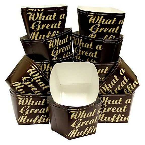 Hanamal Muffin Paper Pans 3 x 3 x 2 Inches (Pack of 36)