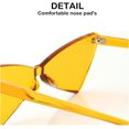 thumbnail image 3 of LAICAIW Triangle Rimless Sunglasses One Piece Colored Transparent Sunglasses For Women and Menu2026, 3 of 4
